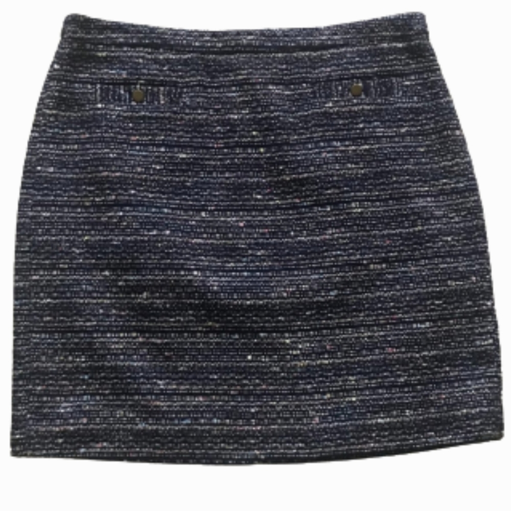 Ann Taylor Loft Tweed pocket  career pencil knit